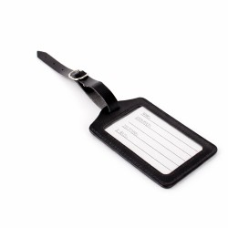 Tag identificador de bagagem em couro sintético personalizado