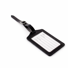 Tag identificador de bagagem em couro sintético personalizado