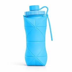 Garrafa dobrável silicone 600ml com logotipo